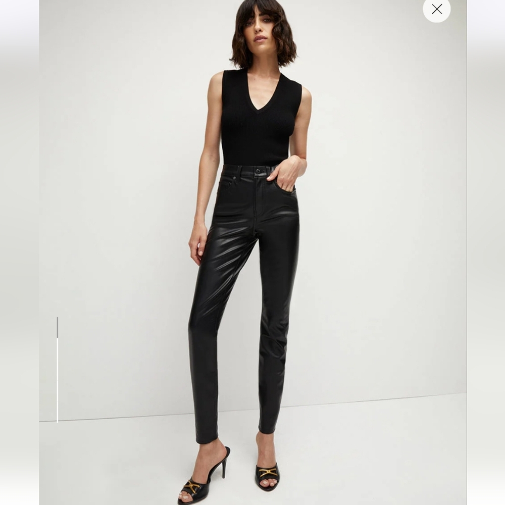 NWT Veronica Beard Debbie Skinny Vegan Leather Pant